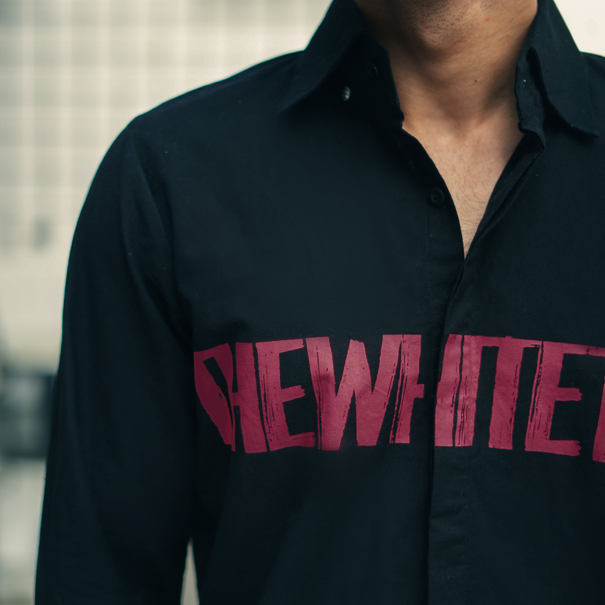 Black Regal Cotton Linen Shirt