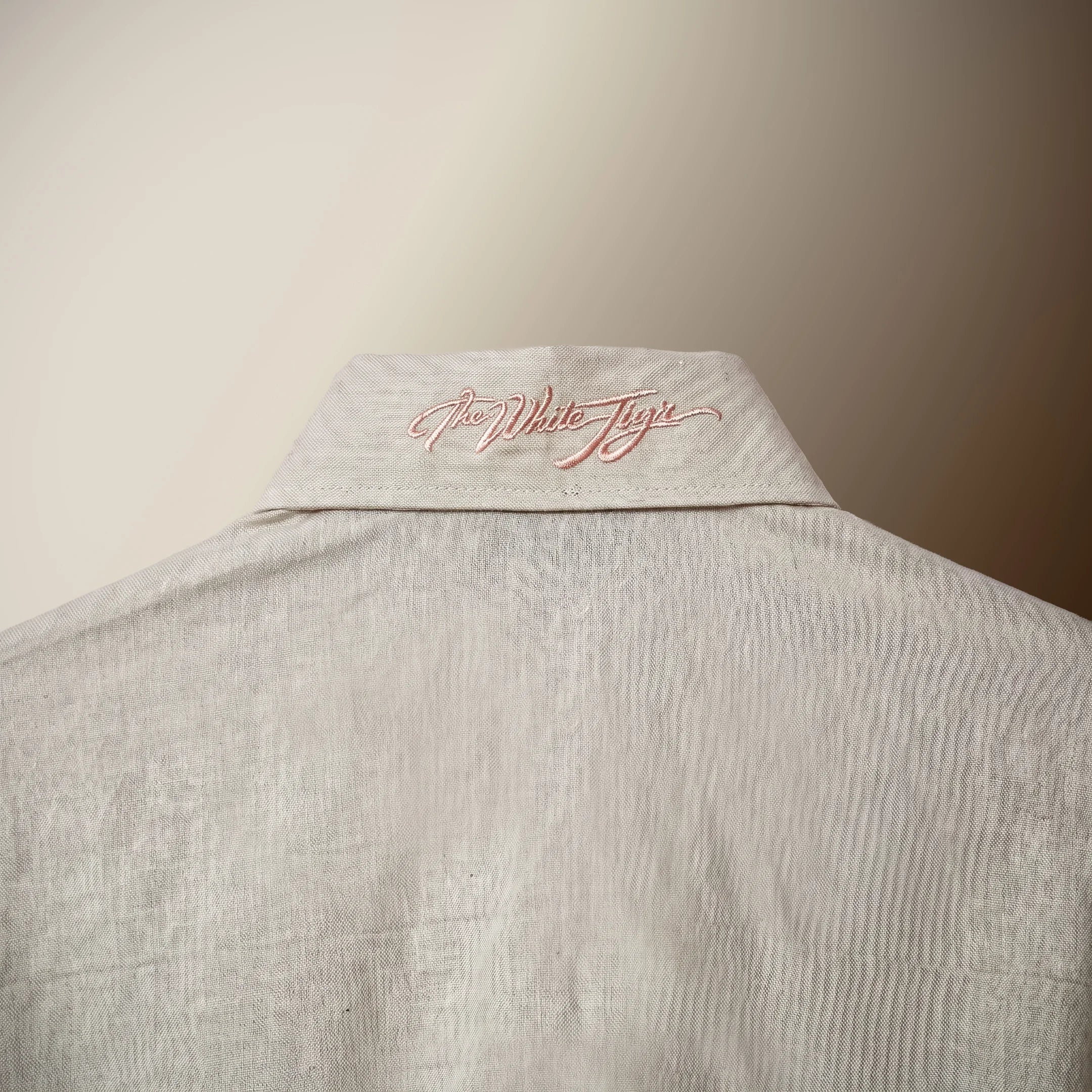 Beige Sand Blush Pure Cotton Linen Shirt