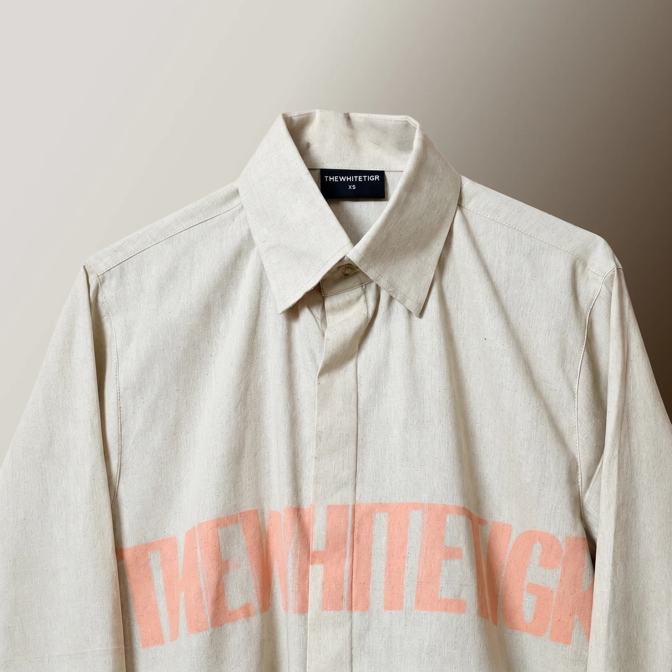 Beige Sand Blush Pure Cotton Linen Shirt