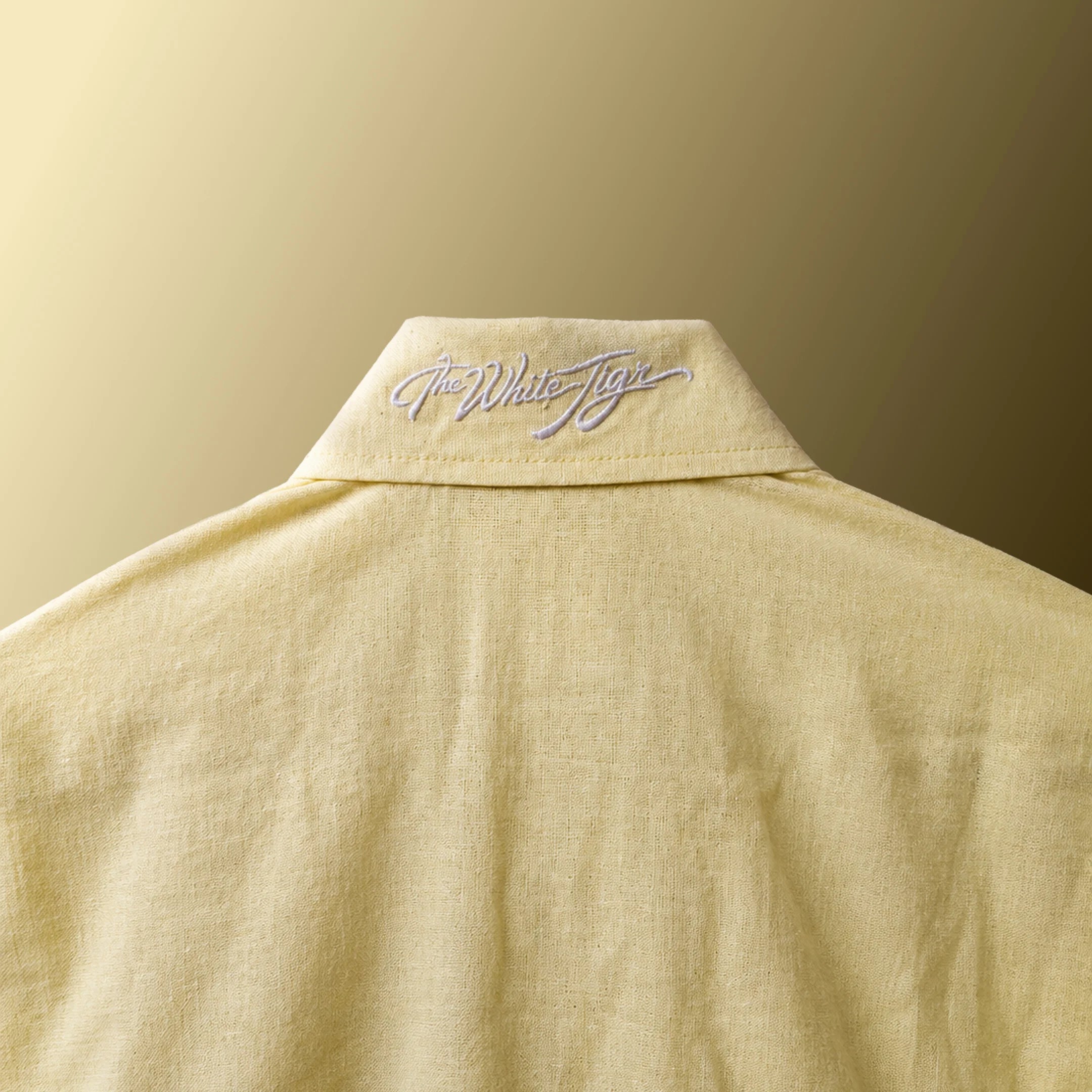 Lemon Pearl Pure Cotton Linen Shirt