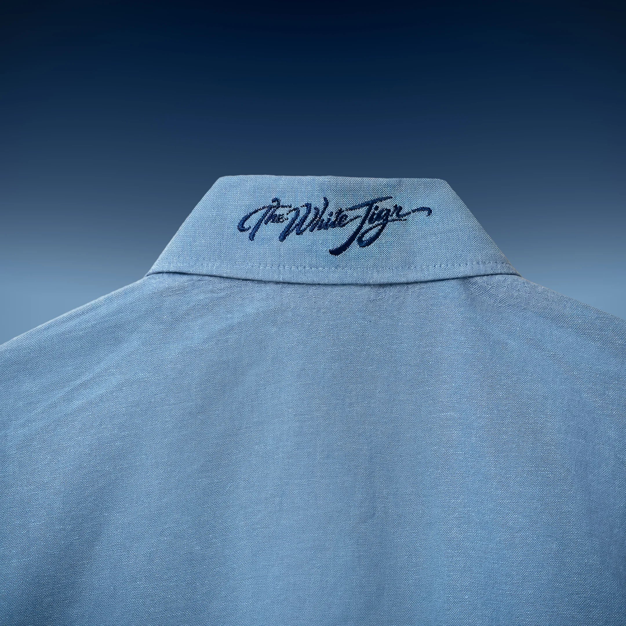 Sky Crest Pure Cotton Linen Shirt