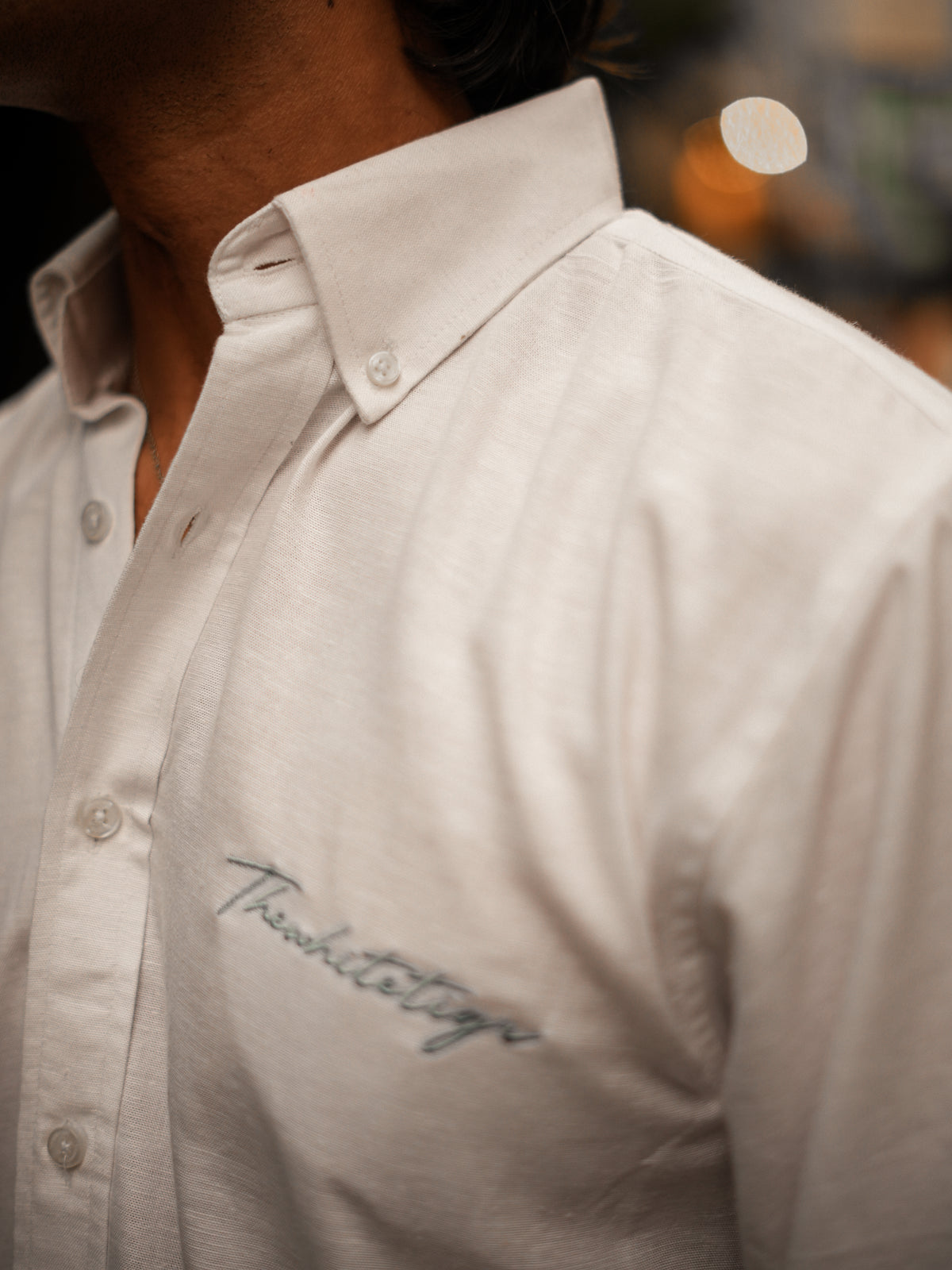 White Cotton Regular Fit Shirt